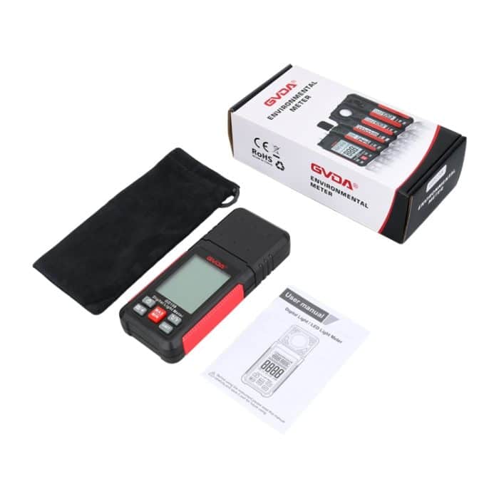 GVDA GD158 200000Lux Digital Light Meter Tester Helligkeit Photometer – Bild 9