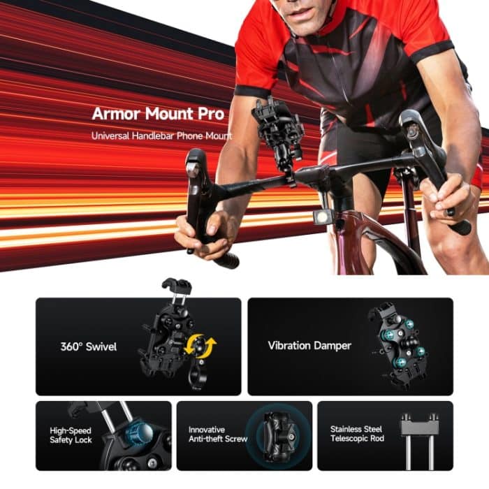 Ulefone Armor Mount Pro Universal-Telefonhalter mit Fahrradgriff, Armor Mount Pro – Bild 5