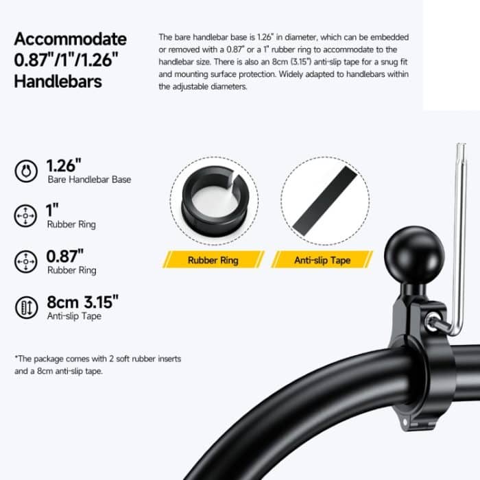 Ulefone Armor Mount Pro Universal-Telefonhalter mit Fahrradgriff, Armor Mount Pro – Bild 7