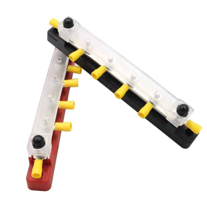 1 Paar RV Yacht 150A Hochstrom einreihige 4-Wege-Sammelschiene mit 12 Klemmen, CP-3125 – Bild 2