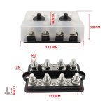 RV-modifizierte Yacht, zweireihige 4-Wege-Sammelschiene mit Staubschutz, CP-3156 M8, CP-3157 M10 – Bild 8