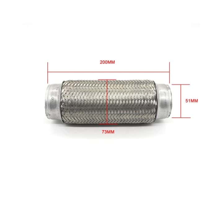 XH-6172 Auto Schalldämpfer Auspuffrohr Schalldämpfer Düse Edelstahl Auspuff, 51mm, 57mm, 63mm, 76mm – Bild 3