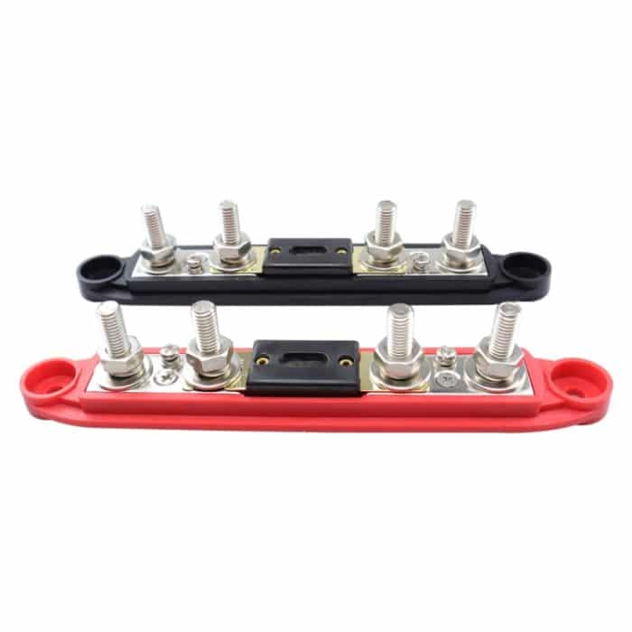 1 Paar RV Yacht M8 einreihige 4-Wege-Stromverteilerblock-Sammelschiene mit Abdeckung mit 300-A-Sicherung, CP-4125 – Bild 4