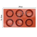 6 Tassen Muffin-Kuchenform Backform, 6 Cups – Bild 3