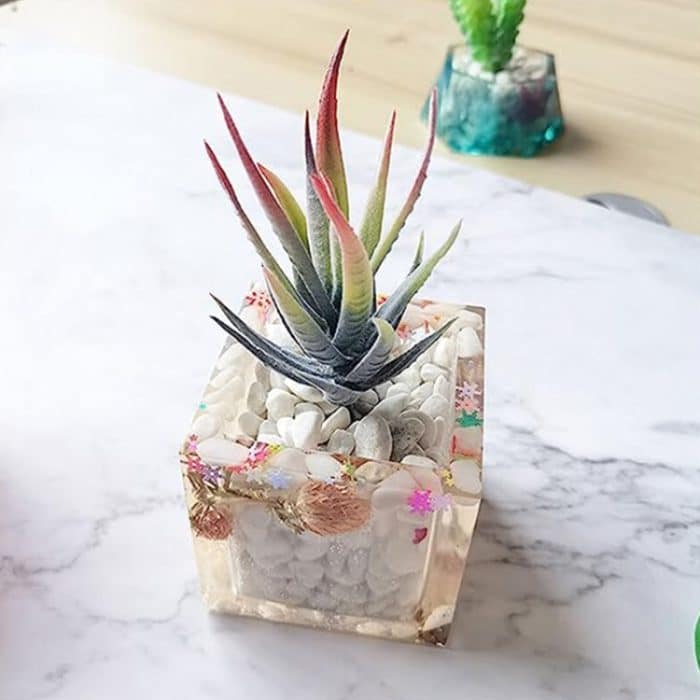 3 Tassen Love Eiswürfelschale Silikonform Sukkulente Gipsform, zufällige Farblieferung – Bild 5