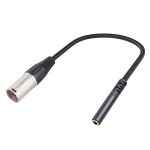 3,5-mm-Buchse auf XLR-3-Pin-Stecker-Audiokabel, Länge: 30 cm