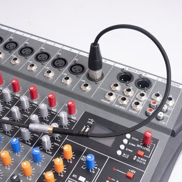 3,5-mm-Buchse auf XLR-3-Pin-Stecker-Audiokabel, Länge: 30 cm – Bild 5