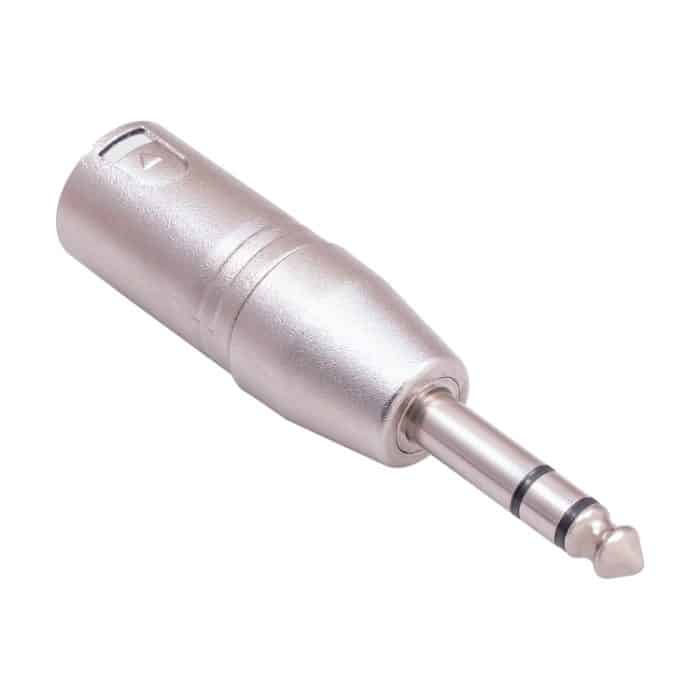 LZ1180 6,35 mm 1/4 TRS-Stecker auf 3-poligen XLR-Stecker-Adapter – Bild 1