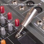 2206-1 6,35 mm 1/4 TRS-Stecker auf 3-poligen XLR-Stecker-Adapter – Bild 5