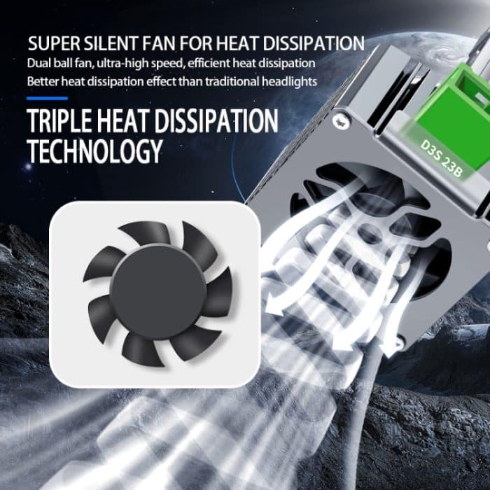 P15 1 Paar D1S / D1R DC10-32V / 35W / 6000K / 4000LM IP68 Wasserdichter Auto-LED-Scheinwerfer – Bild 4