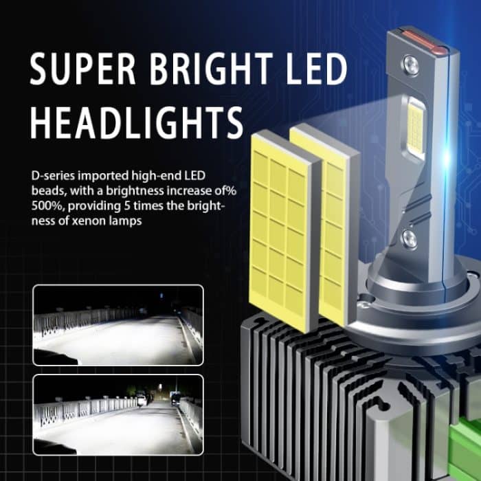 P15 1 Paar D3S / D3R DC10-32V / 35W / 6000K / 4000LM IP68 Wasserdichter Auto-LED-Scheinwerfer – Bild 5