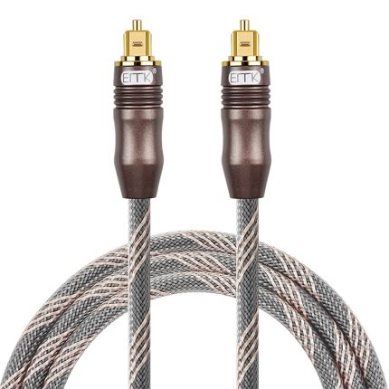 EMK Toslink Square Port zu Square Port TV Digital Audio Glasfaser-Verbindungskabel, 1m, 1.5m, 1.8m, 2m, 3m, 5m, 8m, 10m, 15m, 20m, 25m, 30m