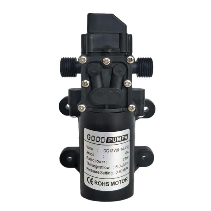 12V 72W selbstansaugende Pumpe Hochdruck-Autowaschanlage Intelligente Membran direkt aus der Wasserpumpe, Single Thread (Flat Mouth 18mm), Double Thread (Double Flat Mouth 18mm) – Bild 2