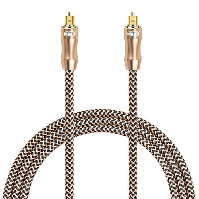 EMK Vergoldetes TV-Digital-Audio-Glasfaser-Verbindungskabel, 0.5m, 1m, 1.5m, 2m, 3m, 5m, 8m, 10m, 15m, 20m, 25m, 30m – Bild 1