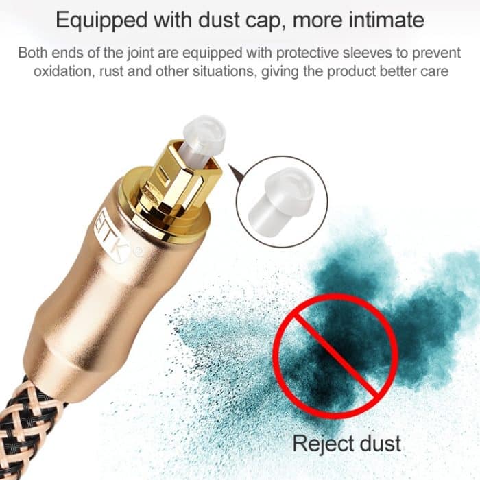 EMK Vergoldetes TV-Digital-Audio-Glasfaser-Verbindungskabel, 0.5m, 1m, 1.5m, 2m, 3m, 5m, 8m, 10m, 15m, 20m, 25m, 30m – Bild 11