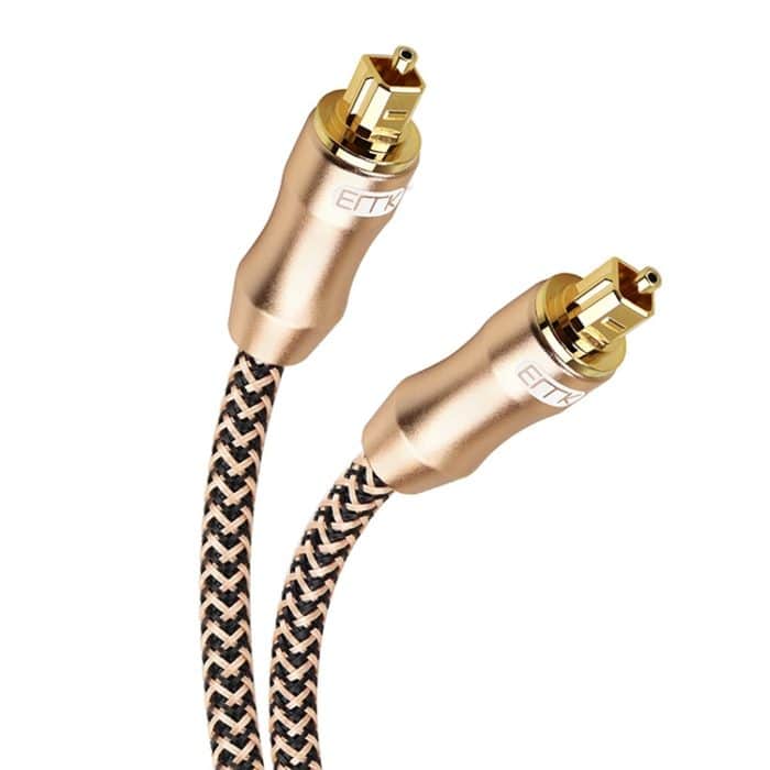 EMK Vergoldetes TV-Digital-Audio-Glasfaser-Verbindungskabel, 0.5m, 1m, 1.5m, 2m, 3m, 5m, 8m, 10m, 15m, 20m, 25m, 30m – Bild 3
