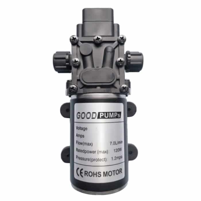 DC Intelligente Membranpumpe Anti-Epidemie-Desinfektion Automatisches Sprühen Hochdruckpumpengewinde auf beiden Seiten Positive Pumpe, 12V 120W, 24V 120W, 18V 120W, 48V 120W – Bild 2