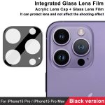imak High Definition Integrierter Glaslinsenfilm, schwarze Version, For iPhone 15 Pro / 15 Pro Max, For iPhone 15  / 15 Plus – Bild 2