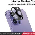 imak High Definition Integrierter Glaslinsenfilm, schwarze Version, For iPhone 15 Pro / 15 Pro Max, For iPhone 15  / 15 Plus – Bild 3