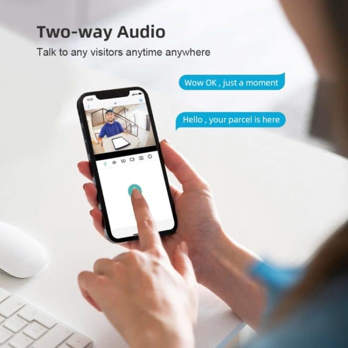 A8-C2 2MP Smart WiFi-Überwachungs-IP-Kamera, Dual-Light-Vollfarb-Nachtsicht / / Zwei-Wege-Audio / TF-Karte, US Plug, EU Plug, AU Plug, UK Plug – Bild 12