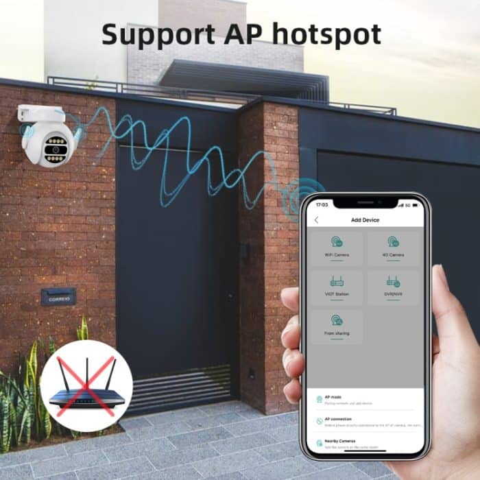 A8-C2 2MP Smart WiFi-Überwachungs-IP-Kamera, Dual-Light-Vollfarb-Nachtsicht / / Zwei-Wege-Audio / TF-Karte, US Plug, EU Plug, AU Plug, UK Plug – Bild 14