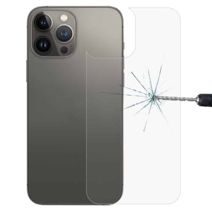 EDA005152001.jpg 9H 2,5D Halbbild-transparente Rückseite aus gehärtetem Glas, For iPhone 13 Pro – Bild 1