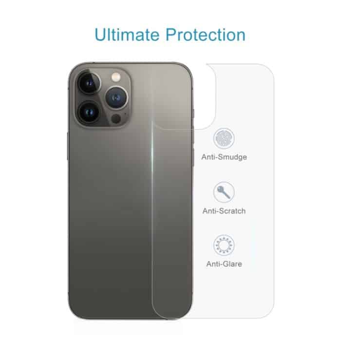 9H 2,5D Halbbild-transparente Rückseite aus gehärtetem Glas, For iPhone 13 Pro – Bild 4