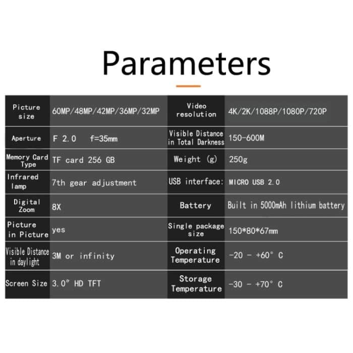 NV6000 Outdoor Jagd Dämmerung Vollfarbe 4K HD Fernglas Nachtsicht – Bild 5