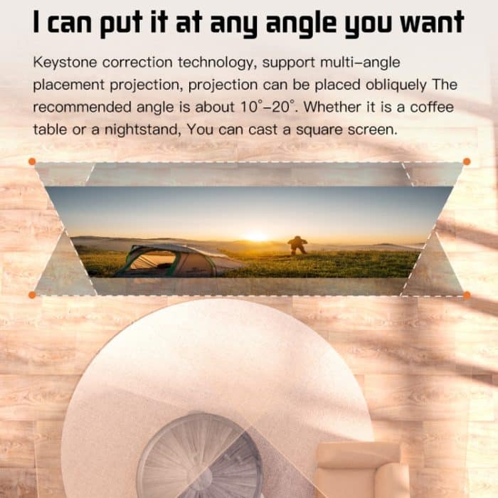 S30 Max Android 10 OS HD tragbarer WiFi-Mobilprojektor, US Plug, EU Plug, UK Plug, AU Plug – Bild 7