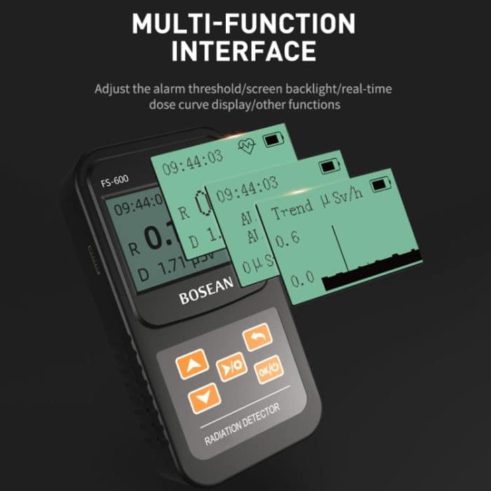 FS-600 Haushalts-Nuklearstrahlungsdetektor, Glas-Geigerzähler – Bild 4