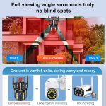 DF-3HBJ 8MP HD IP66 Wasserdichte Outdoor-WLAN-IP-Kamera unterstützt HD-Nachtsicht, EU Plug, US Plug, UK Plug – Bild 3