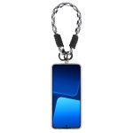 Dopaminfarbenes, kurzes Schlüsselband mit doppelter Schnalle und Drehseil