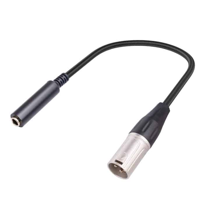 EDA0053874.jpg 0,3 m 6,35 mm Buchse auf XLR-Stecker, Mikrofon-Audio-Konvertierungskabel – Bild 1