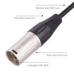 0,3 m 6,35 mm Buchse auf XLR-Stecker, Mikrofon-Audio-Konvertierungskabel – Bild 6