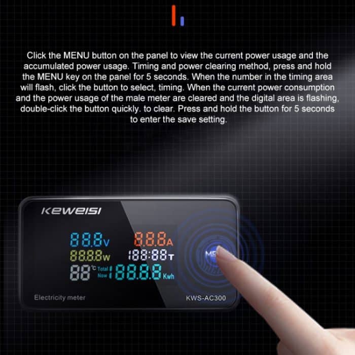 KWS-AC300-100A 50-300 V AC Digital-Stromvoltmeter mit Öffnungstransformator, KWS-AC300-100A with Opening Transformer – Bild 9