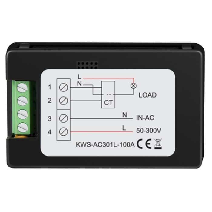 KWS-AC301L-100A 50-300V AC Schalt-Digitalanzeige-Stromvoltmeter mit 485-Kommunikation, KWS-AC301L-100A Switching Digital – Bild 3