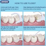 BMBO Tragbarer Zahnseide-Stick in Box, Einweg-Zahnseide-Stick, 50 / Pack – Bild 7