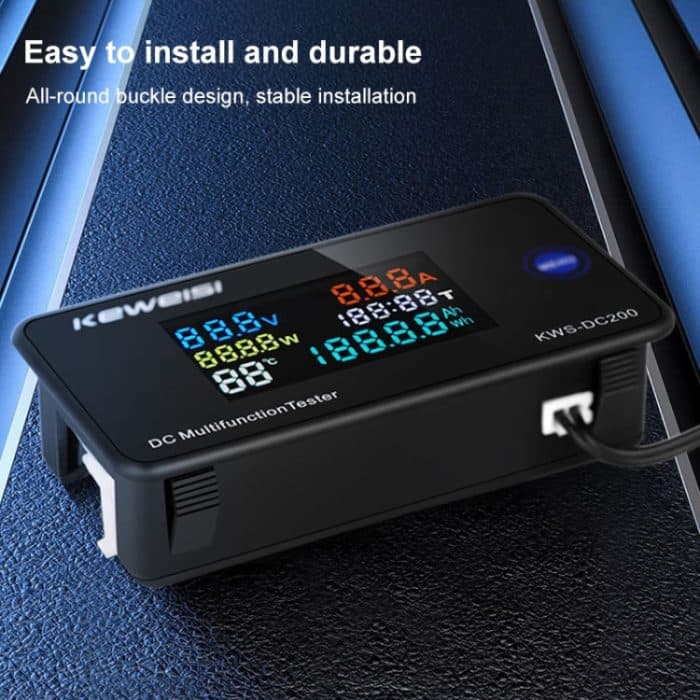 KWS-DC200-10A 8-120V DC Digitalanzeige Spannung Stromuhr Eingebauter Shunt, KWS-DC200-10A – Bild 6