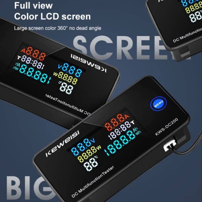 KWS-DC200-50A 8-120V DC Digitalanzeige Spannung Stromuhr mit Shunt, KWS-DC200-50A – Bild 4