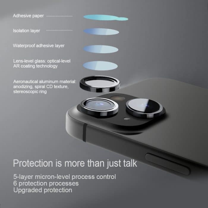 NILLKIN Farbspiegel-Objektivfolie, For iPhone 15 Pro Max/15 Pro, For iPhone 15  / 15 Plus – Bild 7