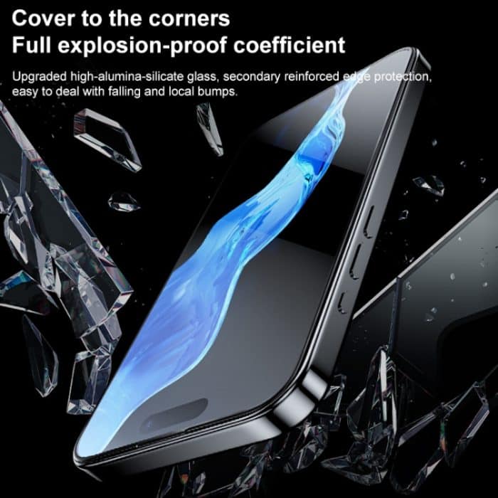 MOMAX 0,3 mm 3D-Vollbild-Hartglasfolie, For iPhone 15 Pro Max, For iPhone 15 Pro, For iPhone 15 Plus, For iPhone 15 – Bild 8