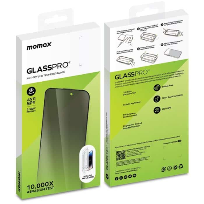 MOMAX 0,3 mm 3D Anti-Peep-Hartglasfolie, For iPhone 15 Pro Max, For iPhone 15 Pro, For iPhone 15 Plus, For iPhone 15 – Bild 3