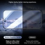 Staubdichte, blickdichte Hartglasfolie der Baseus Sapphire-Serie, For iPhone 15 Pro Max, For iPhone 15 Pro, For iPhone 15 Plus, For iPhone 15 – Bild 5
