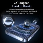 Staubdichte, blickdichte Hartglasfolie der Baseus Sapphire-Serie, For iPhone 15 Pro Max, For iPhone 15 Pro, For iPhone 15 Plus, For iPhone 15 – Bild 10