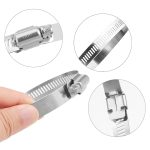 4 Stück Edelstahl-Schlauchschellen Rohrschelle Kraftstoffleitungsschelle, Größe: 91–114 mm – Bild 4