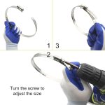 4 Stück Edelstahl-Schlauchschellen Rohrschelle Kraftstoffleitungsschelle, Größe: 91–114 mm – Bild 5