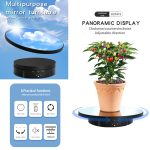 22 cm Spiegel Elektrischer Drehständer Live-Video-Aufnahme-Requisiten Plattenspieler, Regular Version, With Remote Control – Bild 2