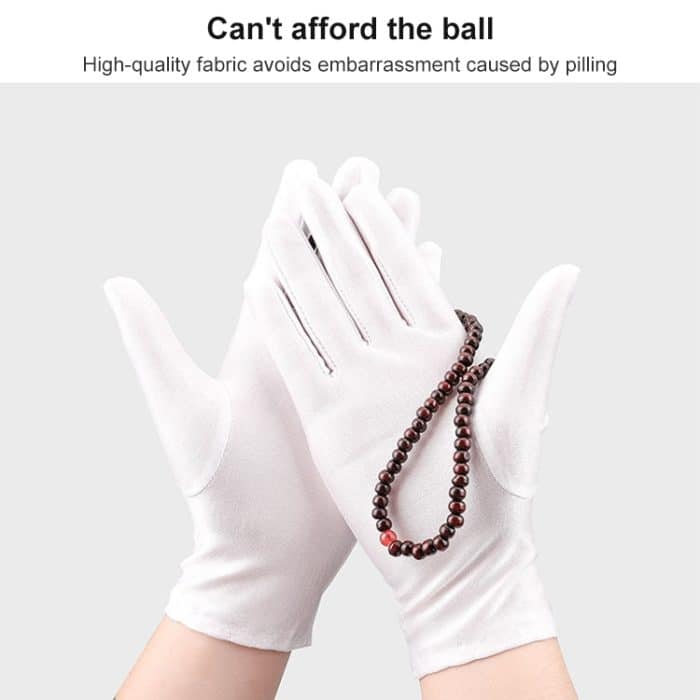 Arbeitsschutz, weiße, schweißhemmende, verdickte Handschuhe, 1 Pair – Bild 4