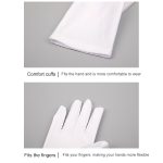 Arbeitsschutz, weiße, schweißhemmende, verdickte Handschuhe, 1 Pair – Bild 6