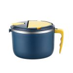 304 Edelstahl Instant-Nudelschüssel Studenten-Lunchbox, Sapphire Blue, Black, Coral Pink